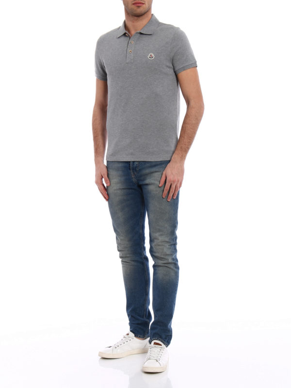 MONCLER: Polos  online - Polo - Gris
