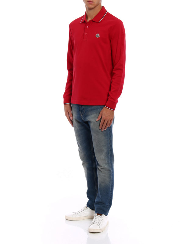 MONCLER: Polos  online - Polo - Rouge