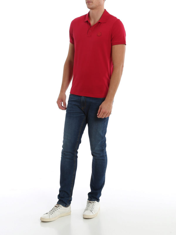 MONCLER: Polos online - Polo - Rojo