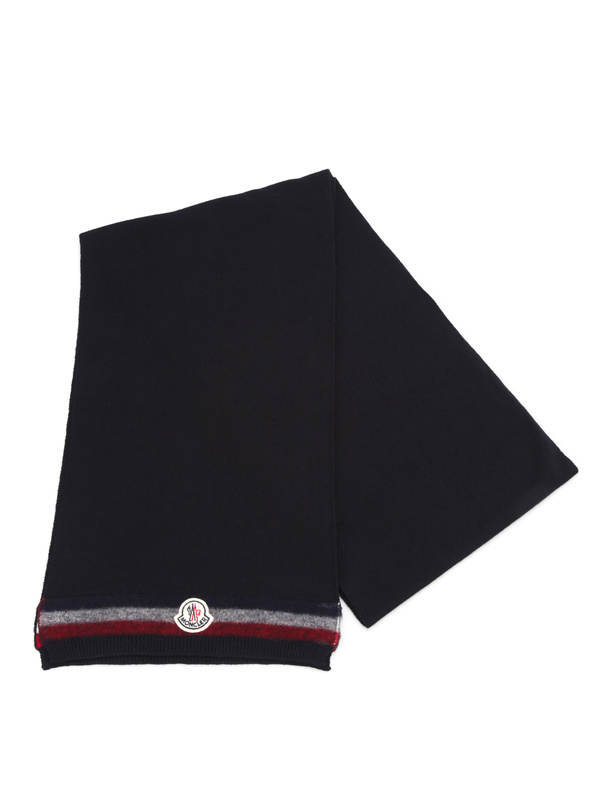MONCLER: Schals online - Strickschal aus Wolle