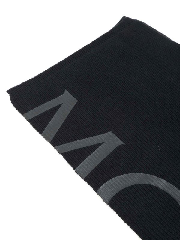 MONCLER: sciarpe e foulard online - Sciarpa Tricot nero
