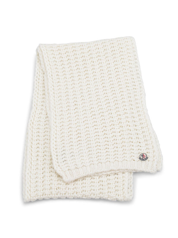 MONCLER: scarves online - Wool blend scarf