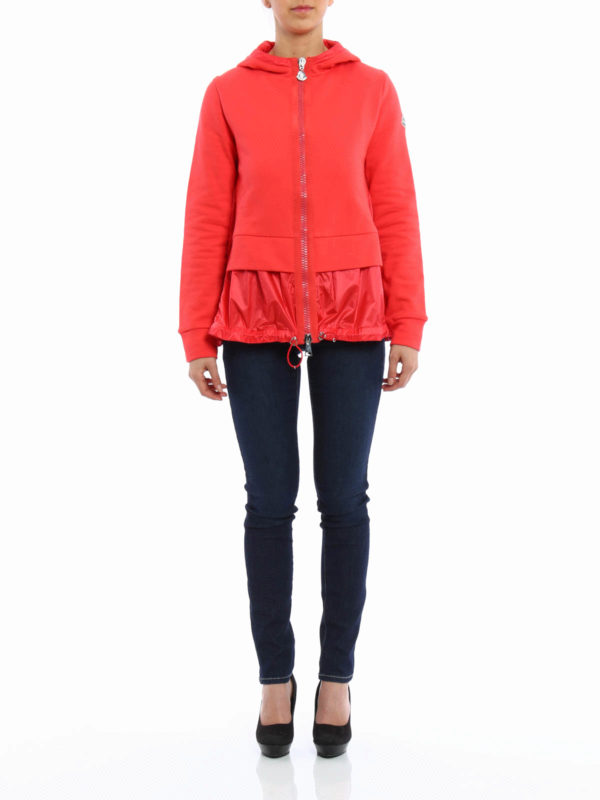 MONCLER: Sweatshirts und Pullover online - Cotton and nylon hoodie