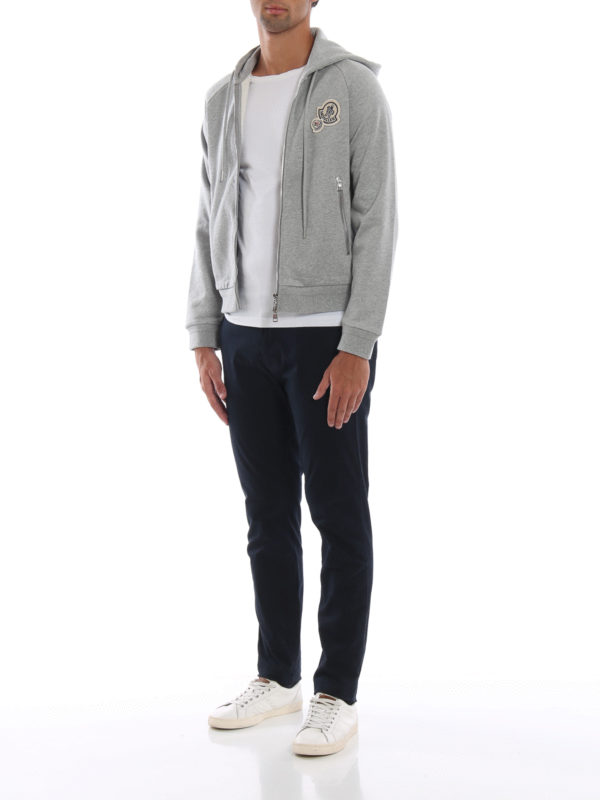 MONCLER: Sweatshirts und Pullover online - Sweatshirt - Hellgrau