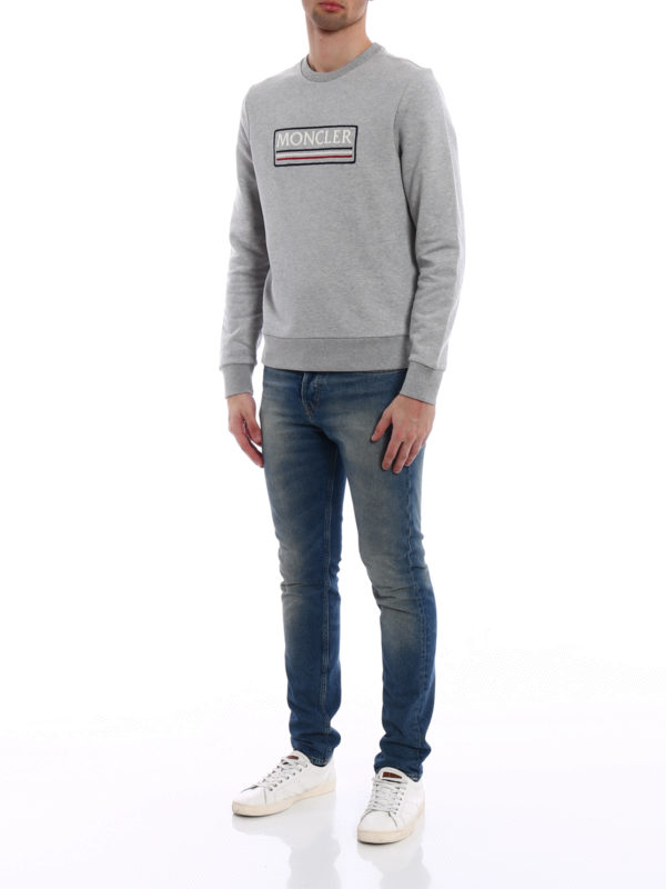 MONCLER: Sweatshirts und Pullover online - Sweatshirt - Grau