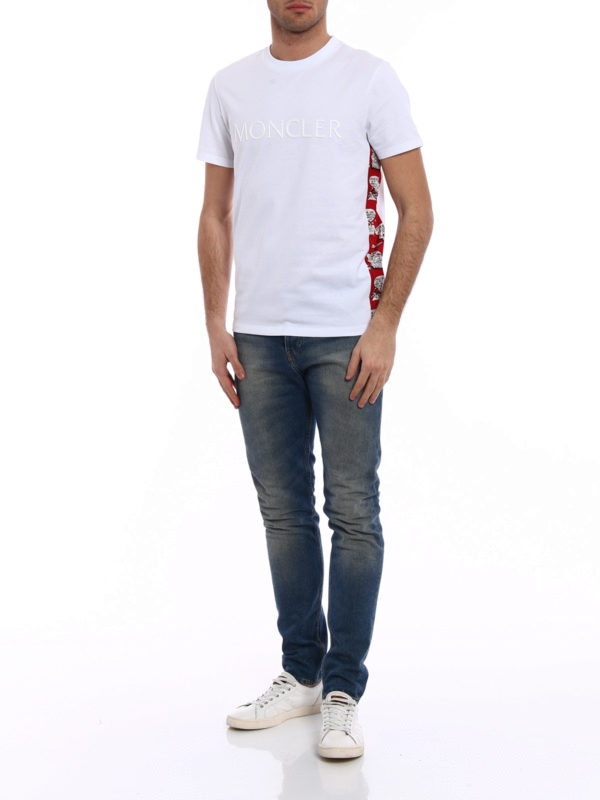 MONCLER: T-shirts online - T-Shirt - Blanc