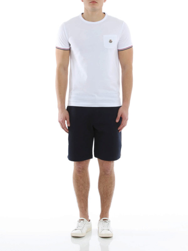 MONCLER: t-shirts online - Patch pocket T-shirt