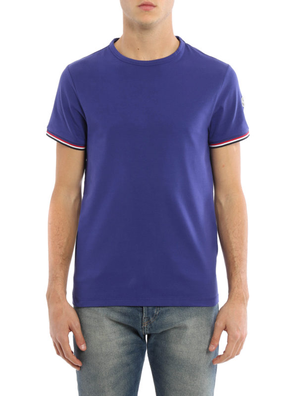 MONCLER: t-shirts online - Stretch cotton Tee