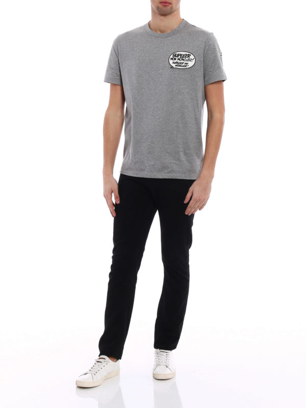 MONCLER: T-shirts online - T-Shirt - Grau