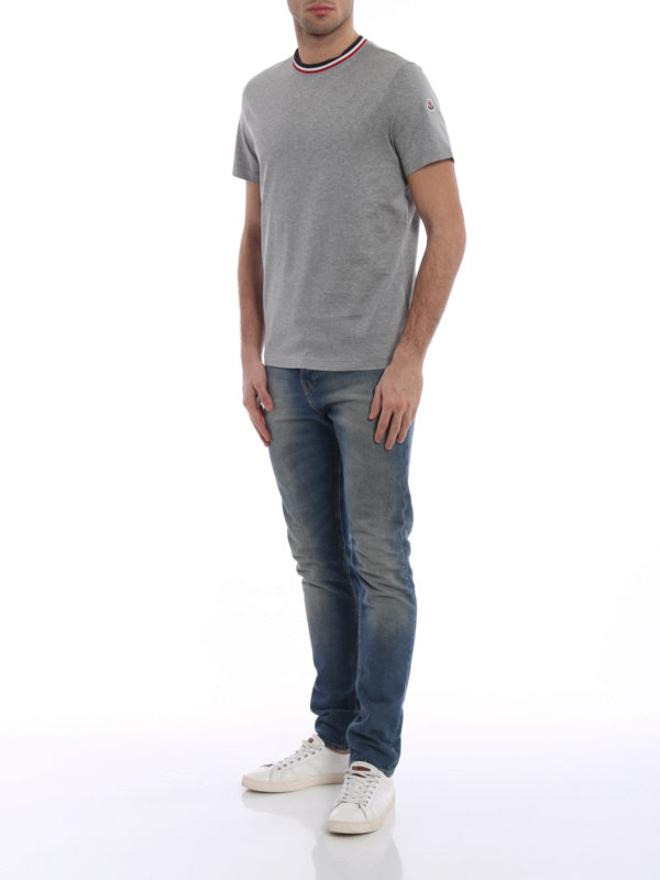 MONCLER: T-shirts online - T-Shirt - Grau