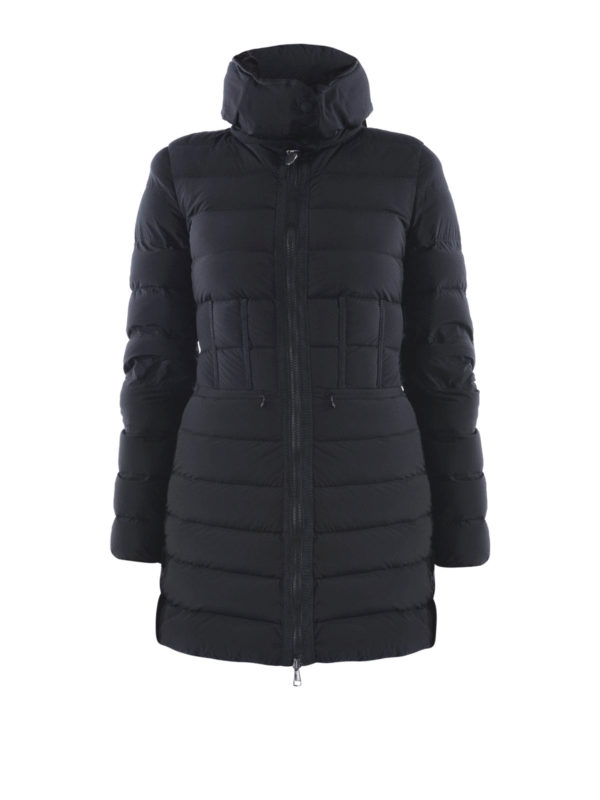 MONCLER: padded coats - NAYLONG FITTED QUILTED SHORT COAT