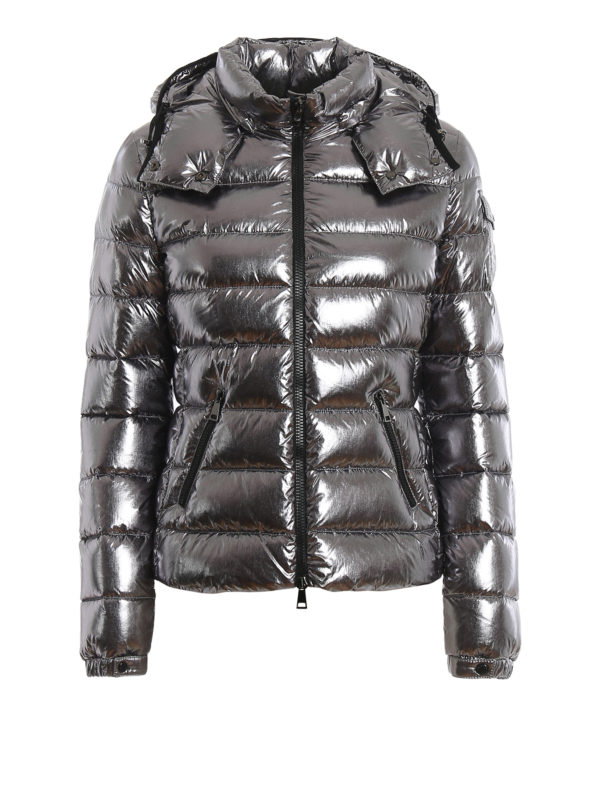 MONCLER: padded jackets - Bady silver puffer jacket