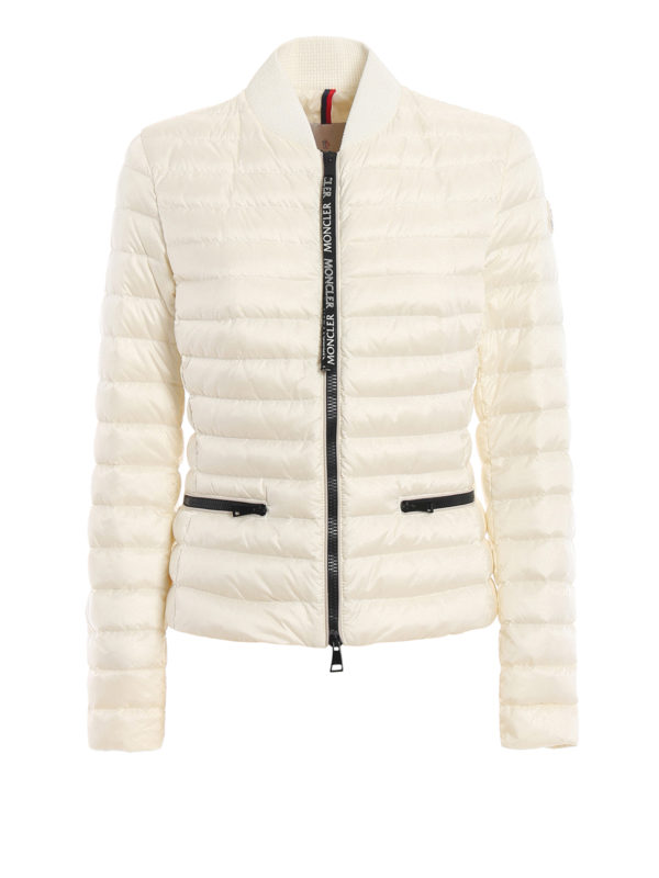 MONCLER: padded jackets - Blenca white puffer jacket