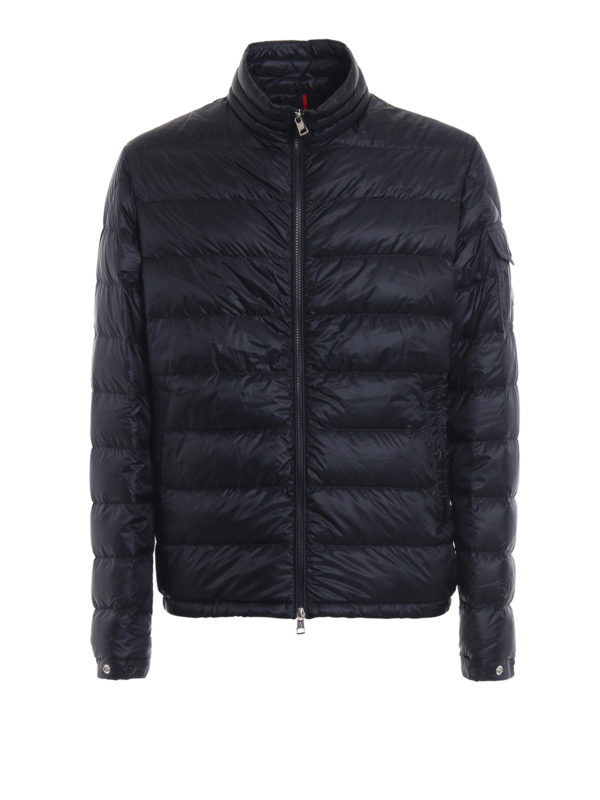 MONCLER: padded jackets - Lambot dark blue puffer jacket