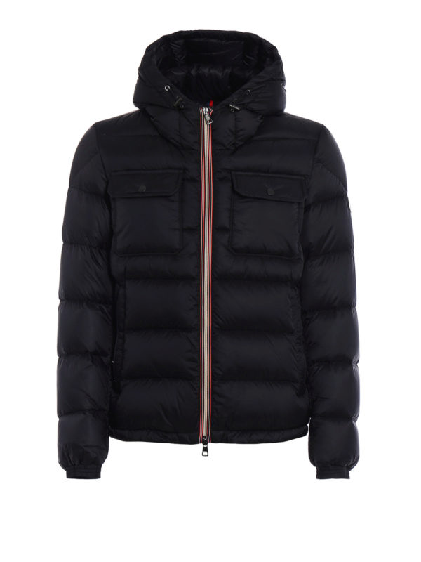 MONCLER: padded jackets - Morane black padded jacket
