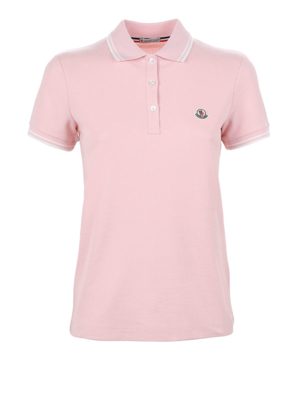 MONCLER: Poloshirts - Poloshirt Fur Damen - Hellrosa