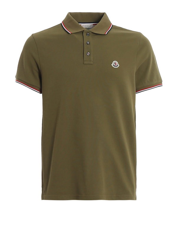 MONCLER: Polos  - Polo - Vert