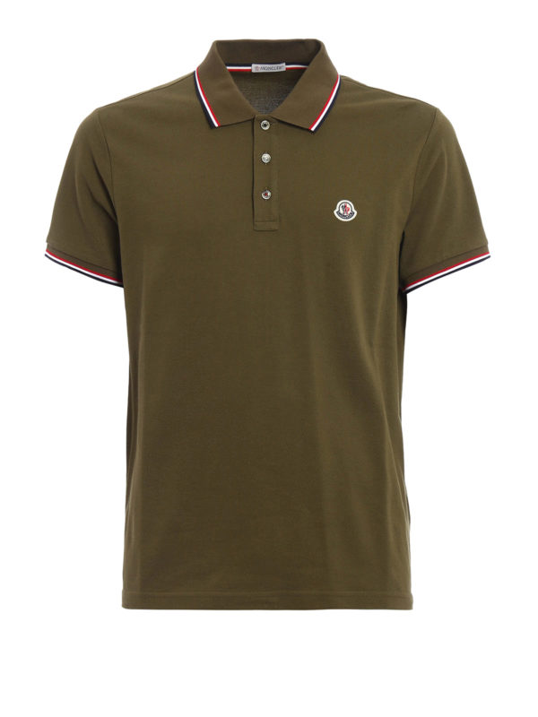 Polos Moncler Polo Verde Oscuro Para Hombre 834560084556829 THEBS