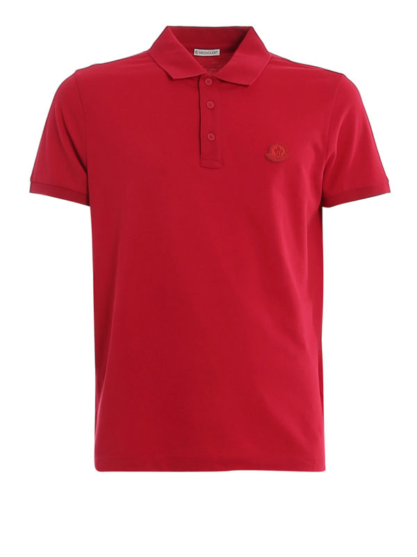 MONCLER: Polos - Polo - Rojo