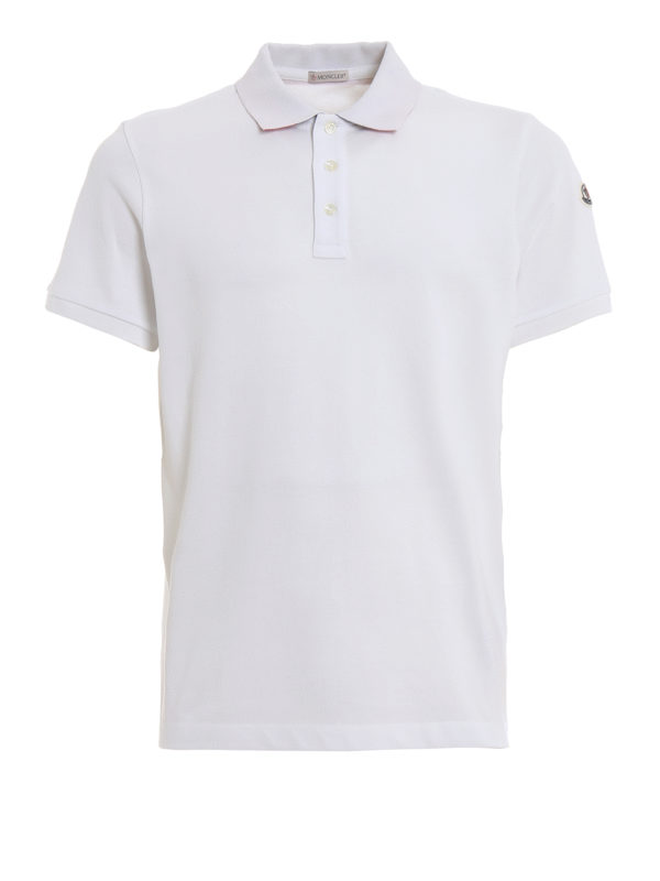 MONCLER: Polos - Camiseta - Blanco