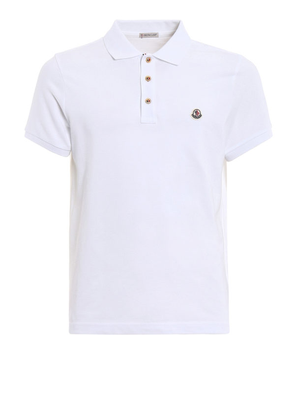 MONCLER: Polos  - Polo - Blanc