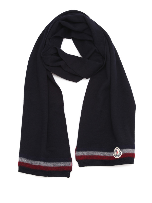 MONCLER: Schals - Strickschal aus Wolle