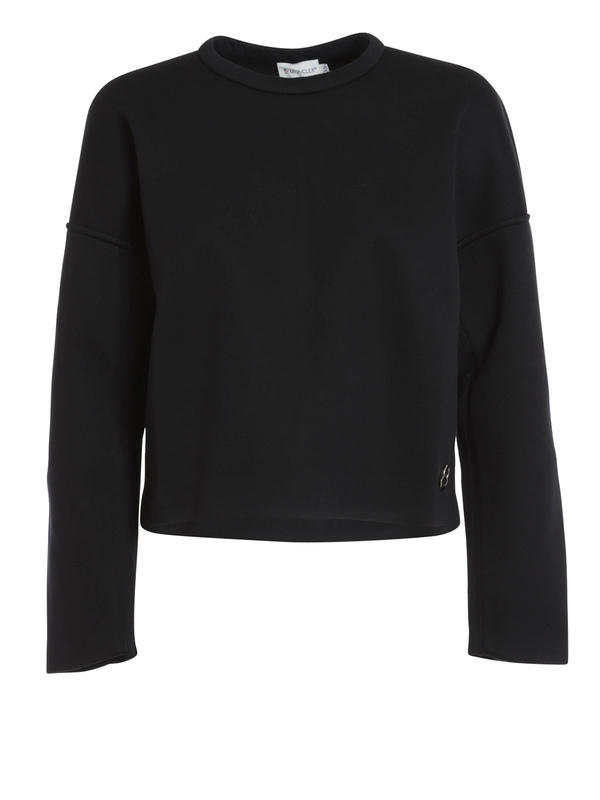 MONCLER: Sweatshirts & Sweaters - Crop top