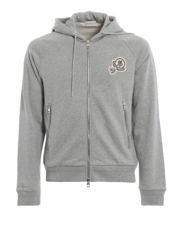 MONCLER: Sweatshirts und Pullover - Sweatshirt - Hellgrau
