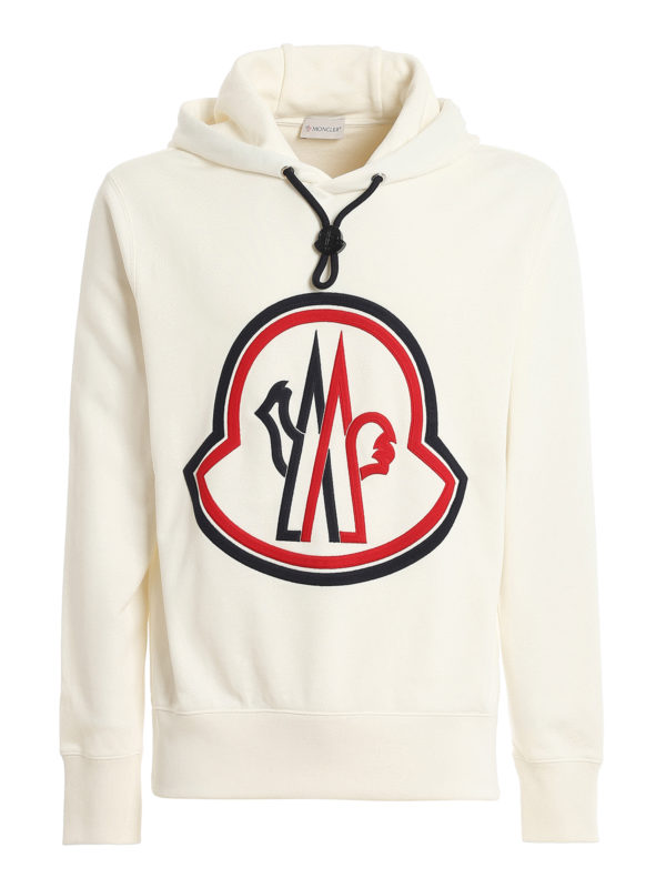 MONCLER: Sudaderas y suéteres - Sudadera - Blanco
