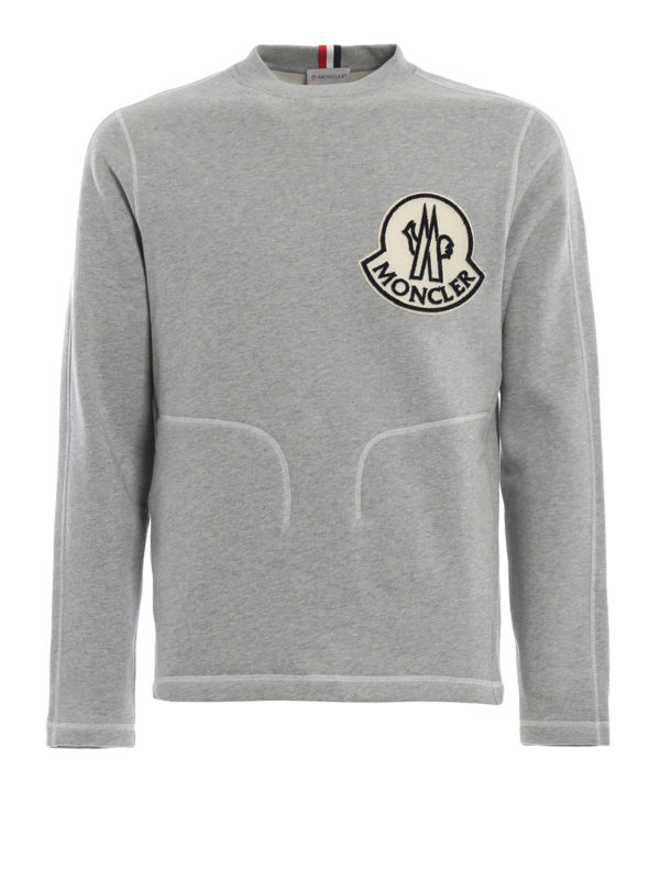 MONCLER: Sweatshirts und Pullover - Sweatshirt - Grau