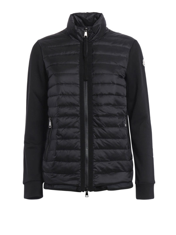 MONCLER: Sweatshirts & Sweaters - Padded front light cotton jacket