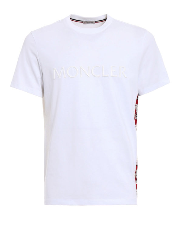 MONCLER: T-shirts - T-Shirt - Blanc