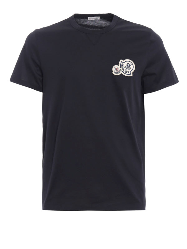 MONCLER: T-shirts - T-Shirt - Schwarz