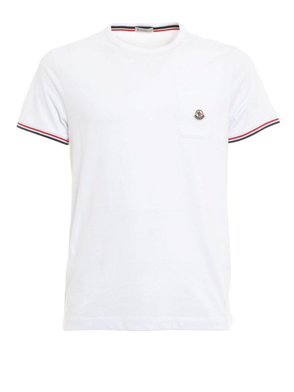 MONCLER: t-shirts - Patch pocket T-shirt