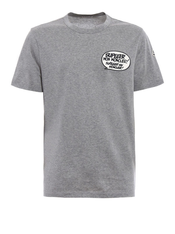 MONCLER: T-shirts - T-Shirt - Grau