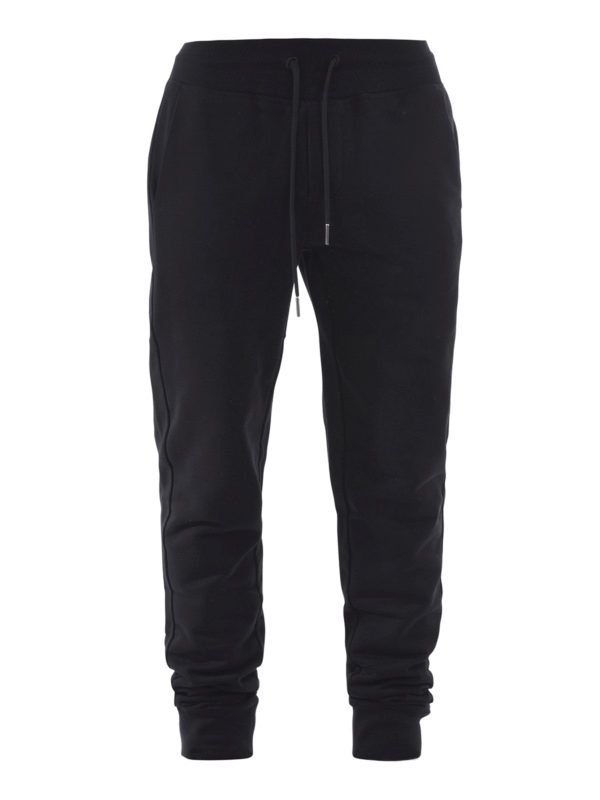 MONCLER: tracksuit bottoms - Cotton jogging trousers