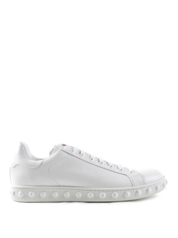 MONCLER: trainers - Fifi leather sneakers
