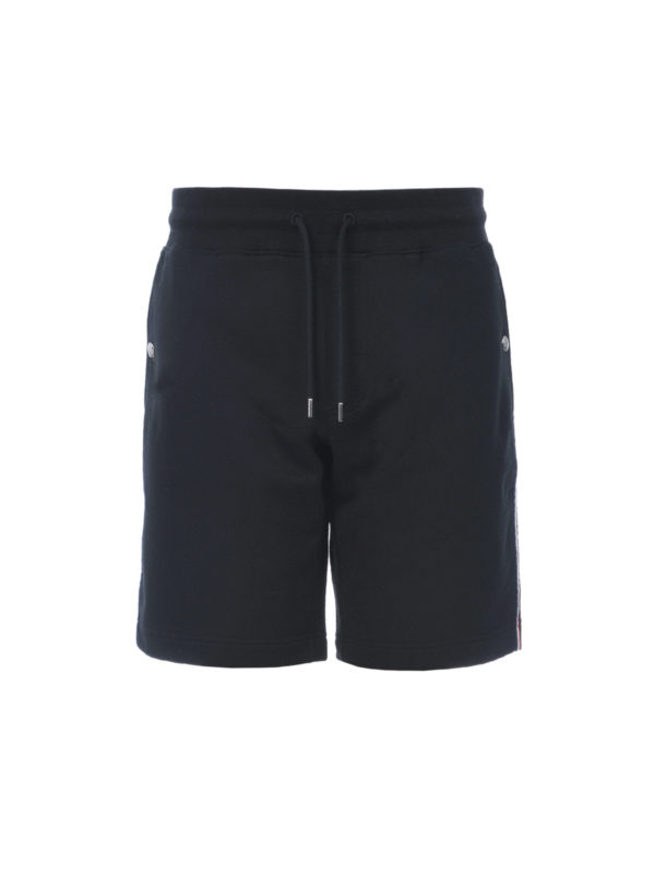 MONCLER: Trousers Shorts - Tricolour stripe cotton short pants