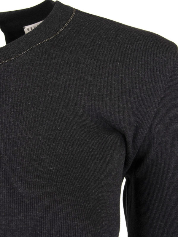 Monili insert crewneck T-shirt shop online: BRUNELLO CUCINELLI