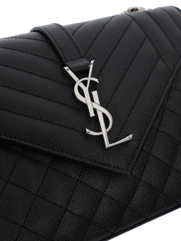 Monogram leather shoulder bag shop online: SAINT LAURENT