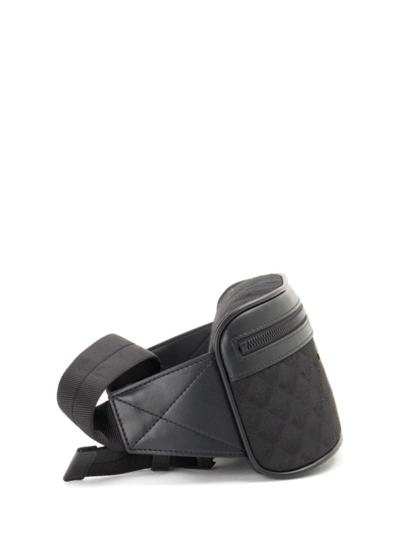 ACAB Bauchtasche Schwarz - Gürteltasche Mit 3 Fächern Und Anhänger