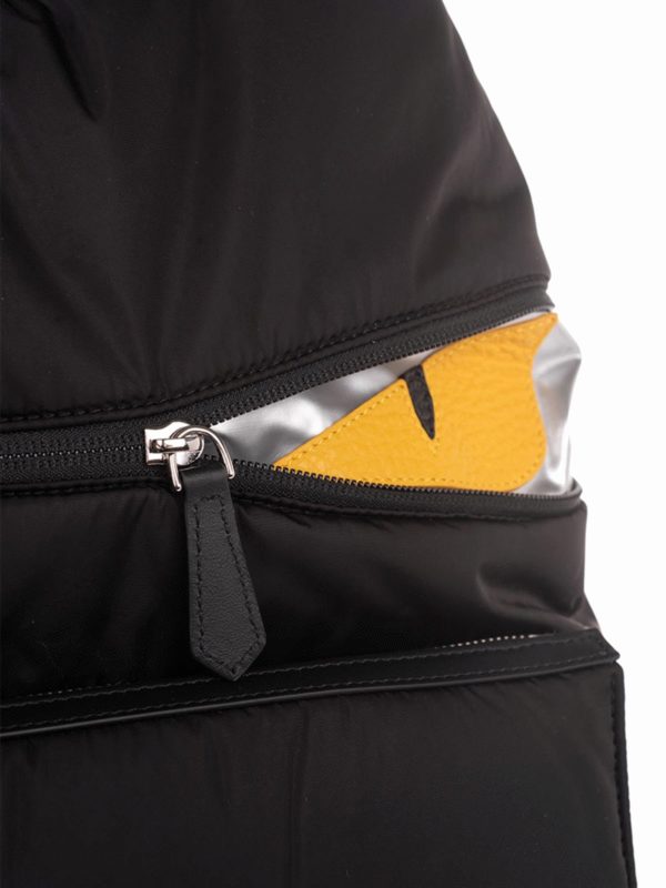 Monster backpack in black shop online: FENDI