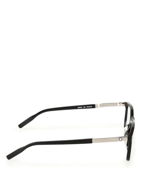 MONTBLANC: Glasses online - Black rectangular optical glasses