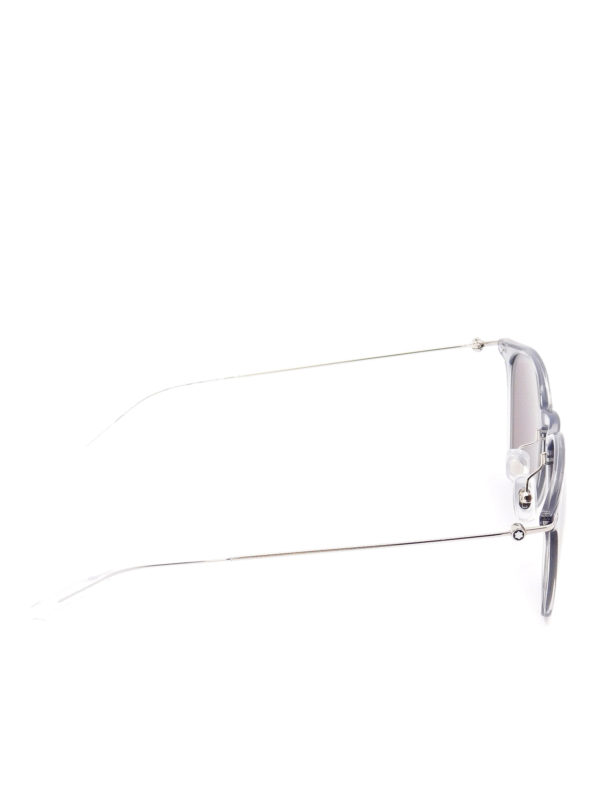MONTBLANC: occhiali da sole online - Occhiali in acetato con aste in metallo