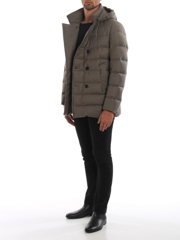 MOORER: Lange Daunenmäntel online - Daunenmantel - Beige