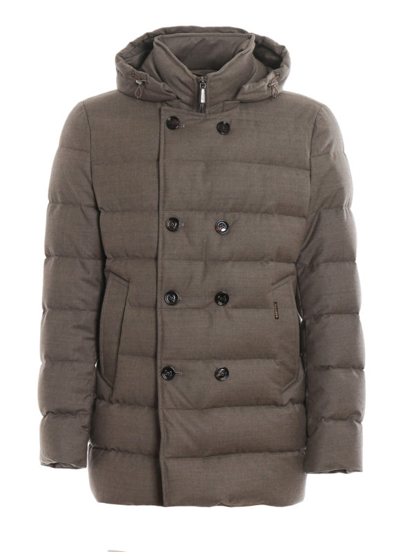 MOORER: Lange Daunenmäntel - Daunenmantel - Beige