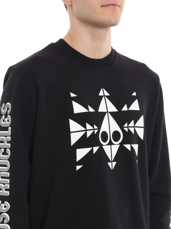 MOOSE KNUCKLES buy online Trippy Logo black sweatshirt
