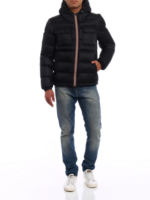 Morane black padded jacket shop online: MONCLER