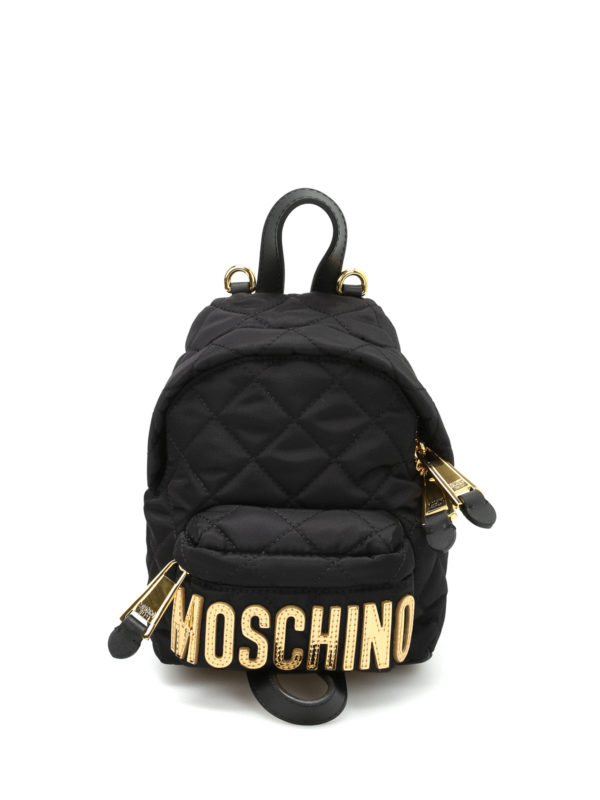 MOSCHINO: Sacs à dos - Logo lettering small backpack