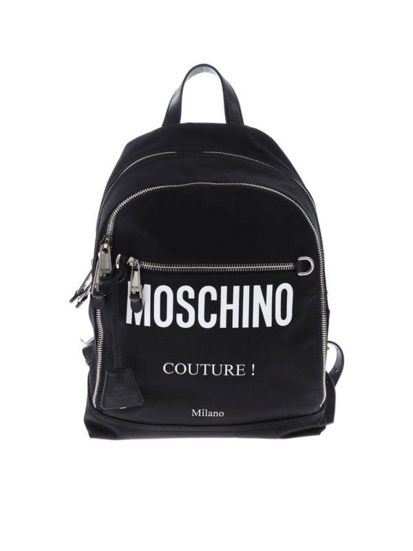 MOSCHINO: backpacks - Moschino Couture backpack in black